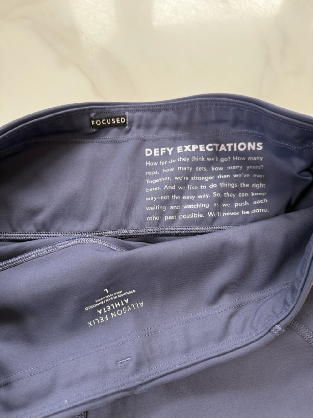 Athleta Navy Blue Athletic Mid-Rise Performance Shorts - Picture 3 of 6